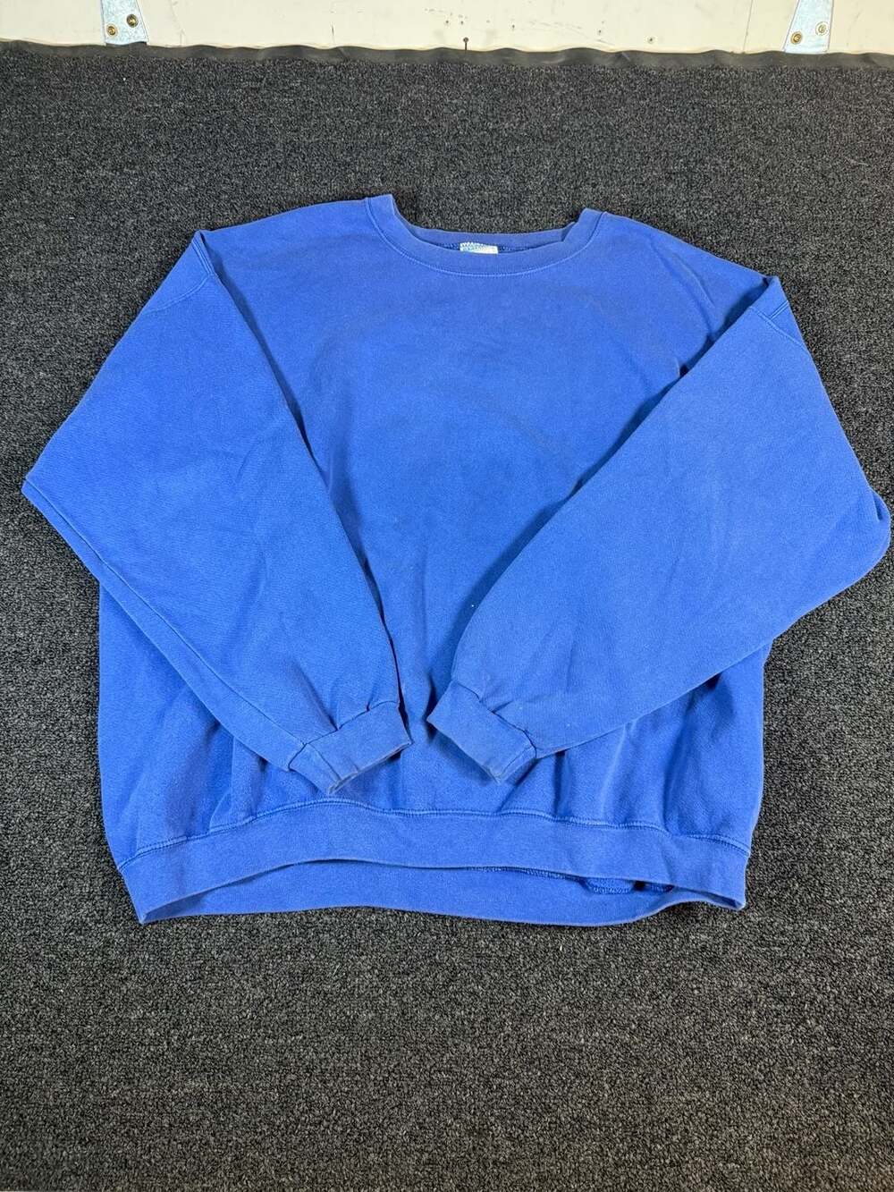 Vintage 90s Cheetah by Mervyn's Blue Crewneck Sweatshirt Made in USA